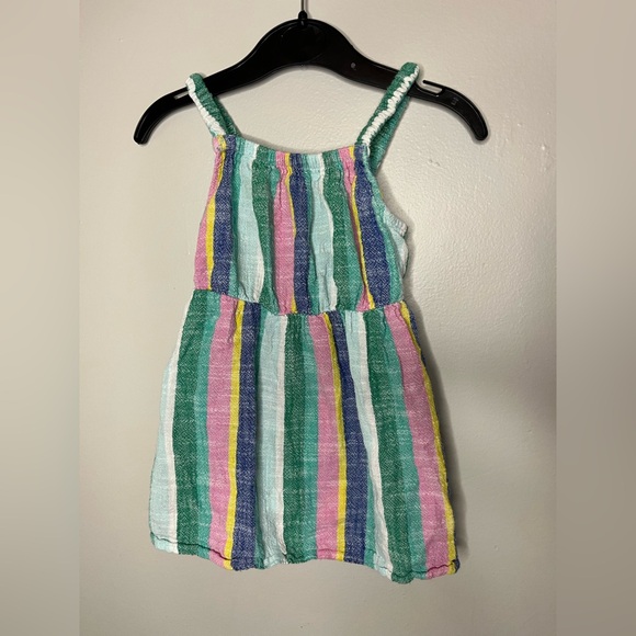 Cat & Jack Other - Cat & Jack Colorful Striped Sleevless Dress Girls Size 2T